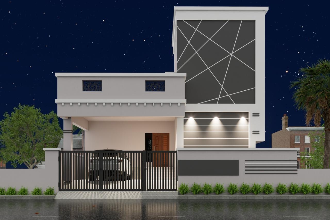 Completed residential elevation project in Kovilpatti